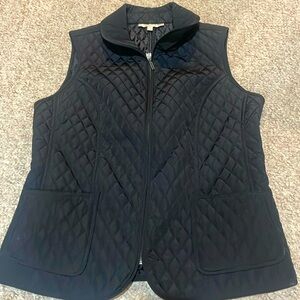 Talbots Petites size small black vest- gorgeous and excellent condition!